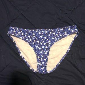 Blue floral American eagle bikini bottoms size medium